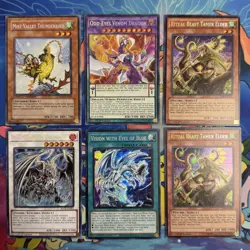 Yugioh 6 Card Set Secret Rare Holographic Card Lot Yu-Gi-Oh! TCG Cards - Image 1