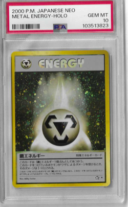 2000 JAPANESE POKEMON NEO METAL ENERGY RARE HOLO CARD - PSA GEM MINT 10 - Image 1