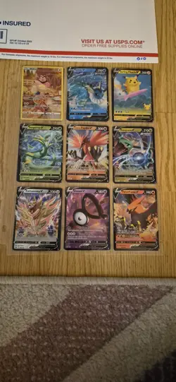 pokemon card binder collection lot english 54 Cards ex,v,full art,reverse. #010 - Image 1