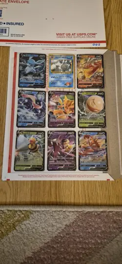 pokemon card binder collection lot english 54 Cards ex,v,full art,reverse. #005 - Image 1