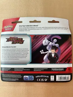 Pokemon Destined Rivals 3-Pack Blister Zebstrika Card Included - Image 2