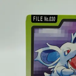 Pokemon Cards Bandai Carddass Nidorina File No.030 1997 Poor Japanese i687 - Image 2