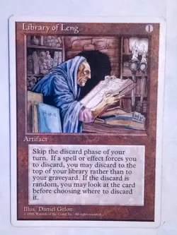 Library Of Leng 4th Fourth Edition LP-NM x1 MTG Magic the Gathering Card - Image 1