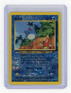 Pokemon Marill TCG Reverse Holo Card 11/18 Southern Islands LP - Image 1