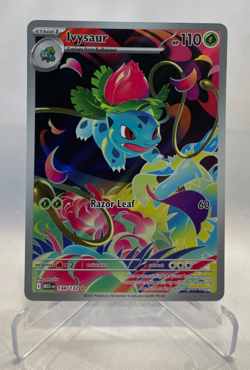 Pokemon Ivysaur Bulbasaur 2-Card Illustr. Rare Lot (incl. Sealed Stamped Promo)! - Image 2