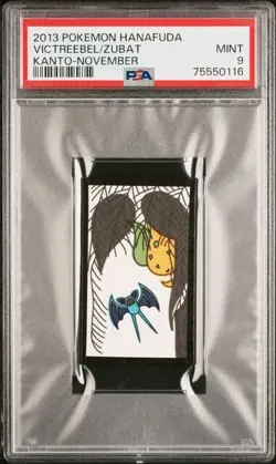 Pokemon Zubat & Victreebel Rare Pokemon Hanafuda Card TCG - PSA 9 Mint - Image 1