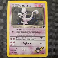Pokemon TCG Rockets Mewtwo Gym Challenge Holo Card 14/132 MP SWIRL - Image 1