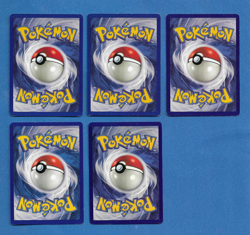 LOT OF 5 DIFF 1999 POKEMON BASE SET COMMON SHADOWLESS CARDS#43, 49, 51, 54 & 55 - Image 2