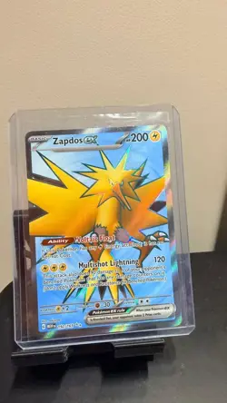 Pokemon TCG Zapdos EX Full Art Rare Card 192/165 SV3.5 Scarlet & Violet 151 - Image 1