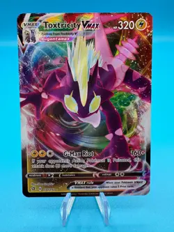 Pokemon Card Toxtricity Vmax 071/192 Rebel Clash Full Art Holo Rare Near Mint - Image 1