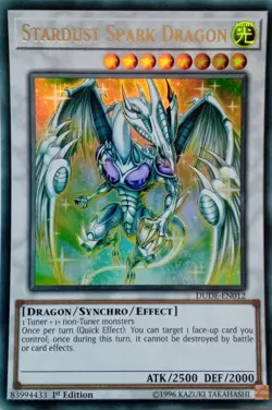 DUDE-EN012 STARDUST SPARK DRAGON ULTRA RARE 1ST EDITION YuGiOh CARD - Image 1