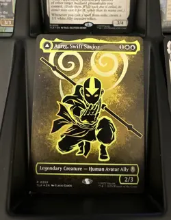 Aang, Swift Savior (Borderless) (Neon Ink Foil) Avatar: The Last Airbender MTG - Image 1