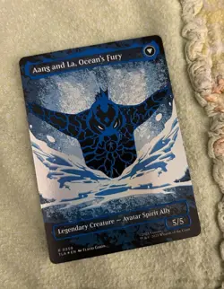 Aang, Swift Savior (Borderless) (Neon Ink Foil) Avatar: The Last Airbender MTG - Image 4