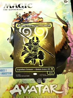 Aang, Swift Savior (Borderless) (Neon Ink Foil) Avatar: The Last Airbender MTG - Image 1