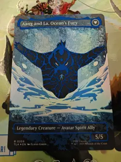 Aang, Swift Savior (Borderless) (Neon Ink Foil) Avatar: The Last Airbender MTG - Image 3