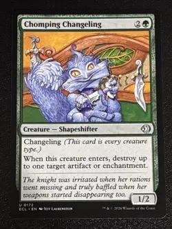MTG Lorwyn Eclipsed Chomping Changeling 0172 NM - Image 1