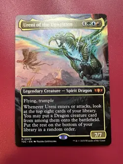 *** Ureni of the Unwritten *** Borderless Tarkir: Dragonstorm NM MTG English - Image 1