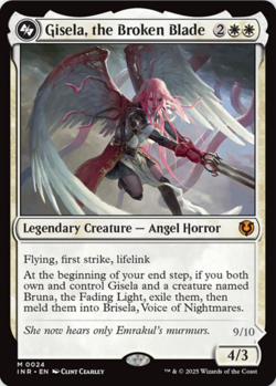 MTG Gisela, the Broken Blade INR NM M 024 Legendary Creature Angel Horror FOIL - Image 1