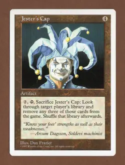 MTG - Jester's Cap - 5th Edition (1997) - NEAR MINT+ - Rare - Never Played - Image 1