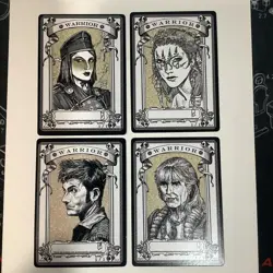 4 Autographed Signed, RK Post token, Magic The Gathering MTG warrior 1/1 - Image 1