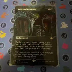 MTG Oversold Cemetery (Borderless) 428 NM Dominaria Remastered - Image 1