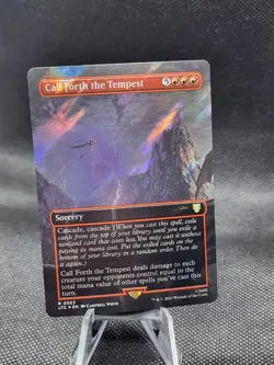 MTG - [FOIL] Call Forth the Tempest (Borderless, Surge Foil) - LOTR - Image 1