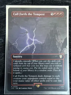 Call Forth the Tempest (Borderless) Commander: the Lord of the Rings Regular - Image 1