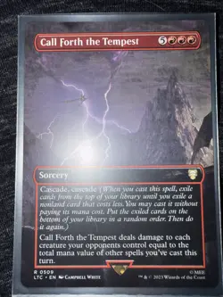 Call Forth the Tempest (Borderless) Commander: the Lord of the Rings Regular - Image 2