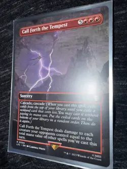 Call Forth the Tempest (Borderless) Commander: the Lord of the Rings Regular - Image 4