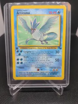 Articuno Fossil 17/62 Portuguese Pokemon Card Holo Rare - Image 1