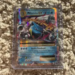 Pokemon M Blastoise EX 22/108 Ultra Rare Holo XY Evolutions 2016 LP - Image 1