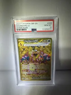 2023 POKEMON OBF EN-OBSIDIAN FLAMES HYPER RARE #228 CHARIZARD EX PSA 10 - Image 2
