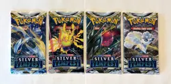 POKEMON SWSH12 SILVER TEMPEST 4X SEALED BOOSTER PACKS ALL ART LUGIA V U 😈 - Image 1