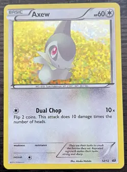Axew 012/012 Pokemon TCG McDonald's Promo 2012 Holo MINT NM - Image 1