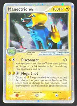 2005 Pokemon EX Deoxys #101/107 Manectric ex - Image 1