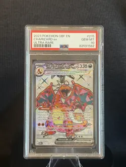 2023 POKEMON OBF EN-OBSIDIAN FLAMES ULTRA RARE #215 CHARIZARD EX PSA 10 - Image 1