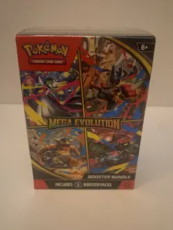 Pokemon TCG: Mega Evolution Booster Bundle 6 Booster Packs Brand New & Sealed! - Image 1