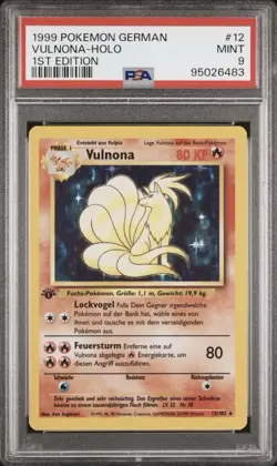 1999 Pokemon GERMAN 1st Edition Base Set Vulnona Zapdos Dragonir Arkani Pikachu - Image 1