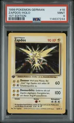 1999 Pokemon GERMAN 1st Edition Base Set Vulnona Zapdos Dragonir Arkani Pikachu - Image 2