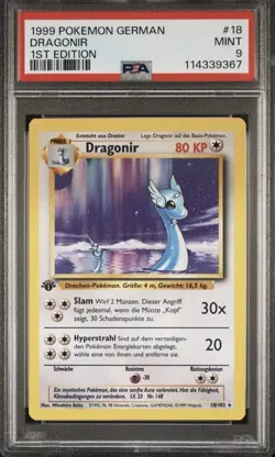 1999 Pokemon GERMAN 1st Edition Base Set Vulnona Zapdos Dragonir Arkani Pikachu - Image 3