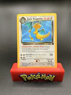 Pokemon Dark Dragonite No Holo 5/82 ERROR Rare Team Rocket Lightly Played - Image 1