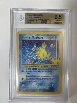 Shining Magikarp 66/64 Holo - 2021 Pokemon Celebrations - BGS 9.5 Gem Mint - Image 1