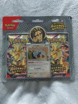 Pokemon Ascended Heroes 2 Pack Blister - Brand New Sealed - Larry's Komala Promo - Image 1