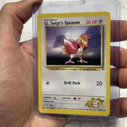 Pokemon - Gym Heroes Lt. Surge's Spearow 52/132 MP+ Vintage Vtg Pokemon Uncommon - Image 2