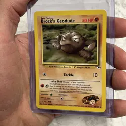 Pokemon TCG Brock's Geodude Gym Heroes 38/132 Regular Unlimited Uncommon LP+ - Image 2