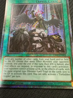 Forbidden Droplet (Quarter Century Secret Rare) RA01-EN064 Yu-Gi-Oh! - Image 2