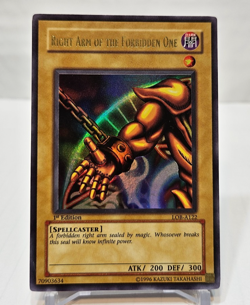 Right Arm of the Forbidden One LOB-A122 Ultra Rare 1st Ed Australian Yugioh 7066 - Image 1