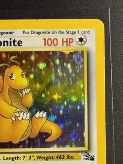Pokemon TCG Dragonite Fossil Holo Unlimited Rare Card 4/62 1999 WOTC Vintage - Image 4