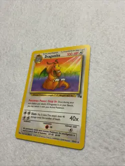 Pokemon TCG Dragonite 19/62 Fossil Non-Holo Rare Card Vintage 1999 WOTC LP - NM - Image 4