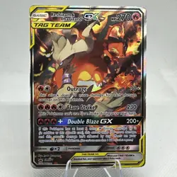 Pokemon TCG Reshiram & Charizard GX SM201 - READ Description - Image 1